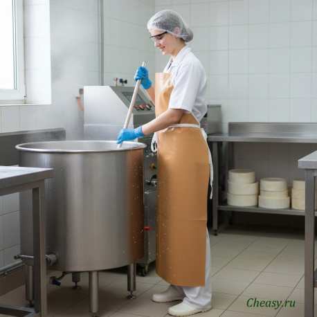 Фартук резинотканевый медицинский оранжевый 80х140